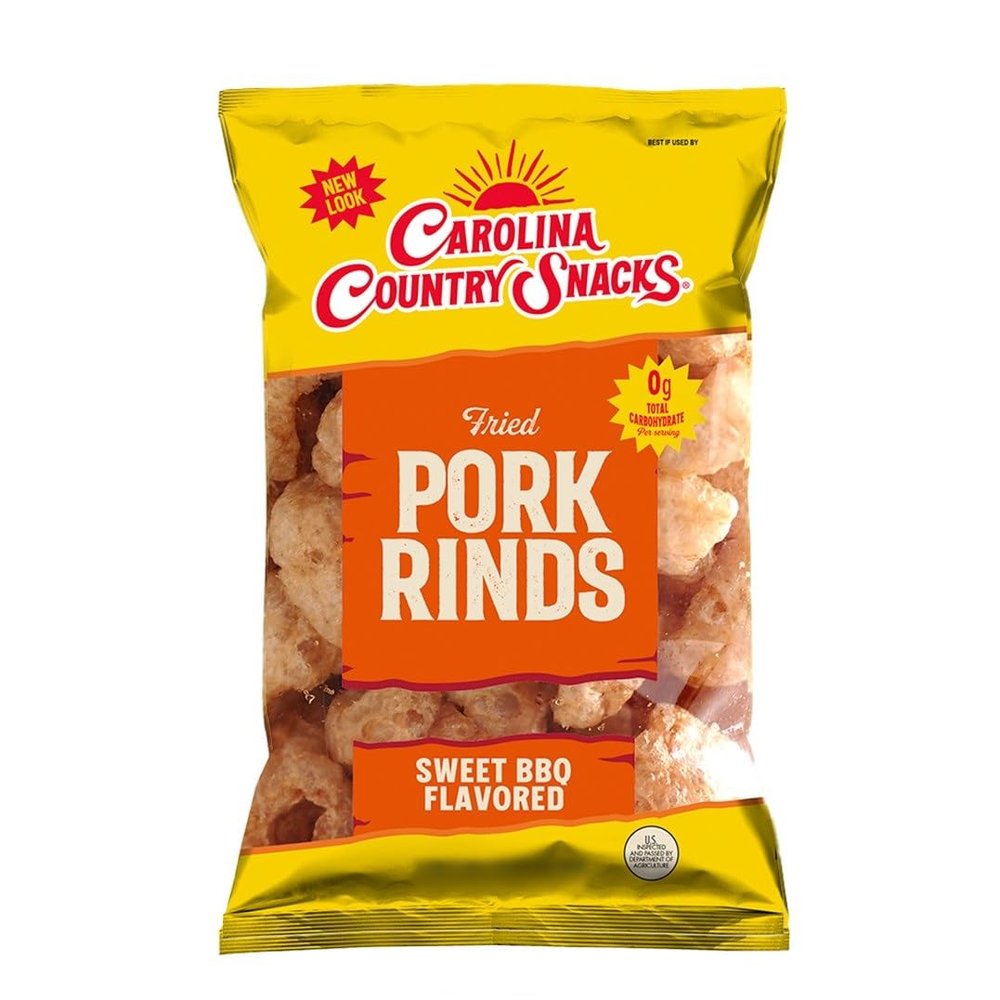 Fried Pork Rinds Sweet & Mild BBQ 6 bags (1.75oz)