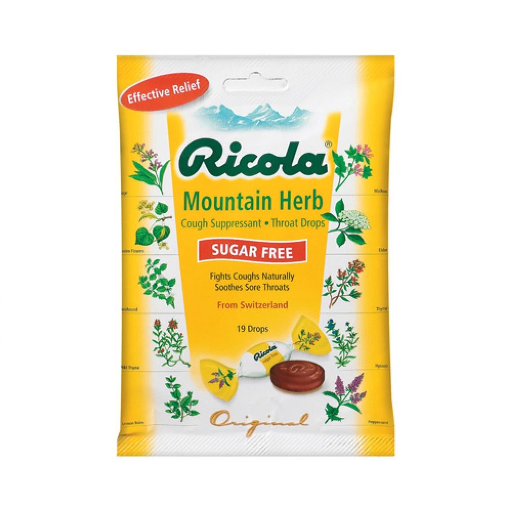 Ricola Mountain Herb Sugar Free 19 Drops