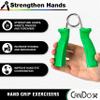 CanDo Hand Grip Exerciser Pair - Red, Light - 6 lb view 2
