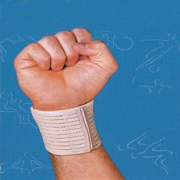 Wrist Support Sport-Aid Strap Elastic Beige One Size Fits Most (1 Each)