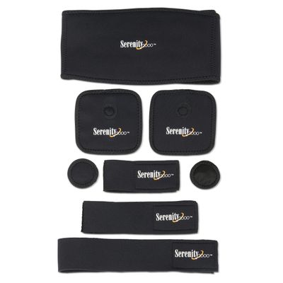 SERENITY2000 Full Body Magnetic Vitality Set for Pain Relief, Reduce Inflammation, Improve Circulation  Eight-Piece Set (Large/XL - waist up to 45")