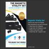 SERENITY2000 Full Body Magnetic Vitality Set for Pain Relief, Reduce Inflammation, Improve Circulation  Eight-Piece Set (Large/XL - waist up to 45") view 3