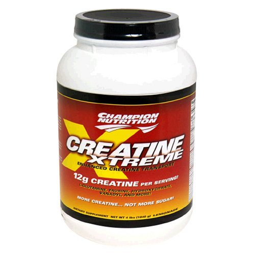 Champion Nutrition Creatine Xtreme Enhanced Creatine Transport Powder, Lemonade, 64-Ounce Plastic Jar