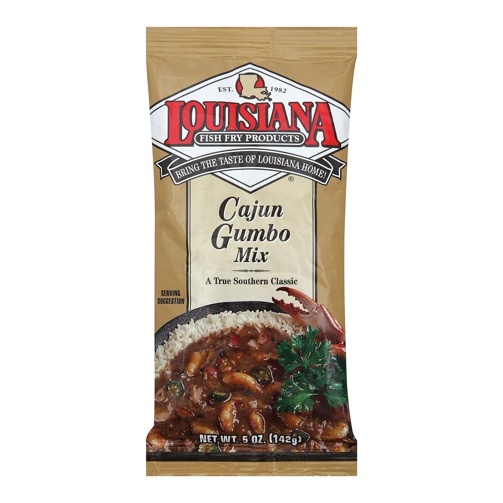 Louisiana Fish Fry Products Cajun Gumbo Mix, 5-Ounce Bags (Pack of 24)