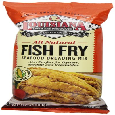 Louisiana Fish Fry Products Natural Fish Fry, New Orleans Style, 10-Ounce Bags (Pack of 12)