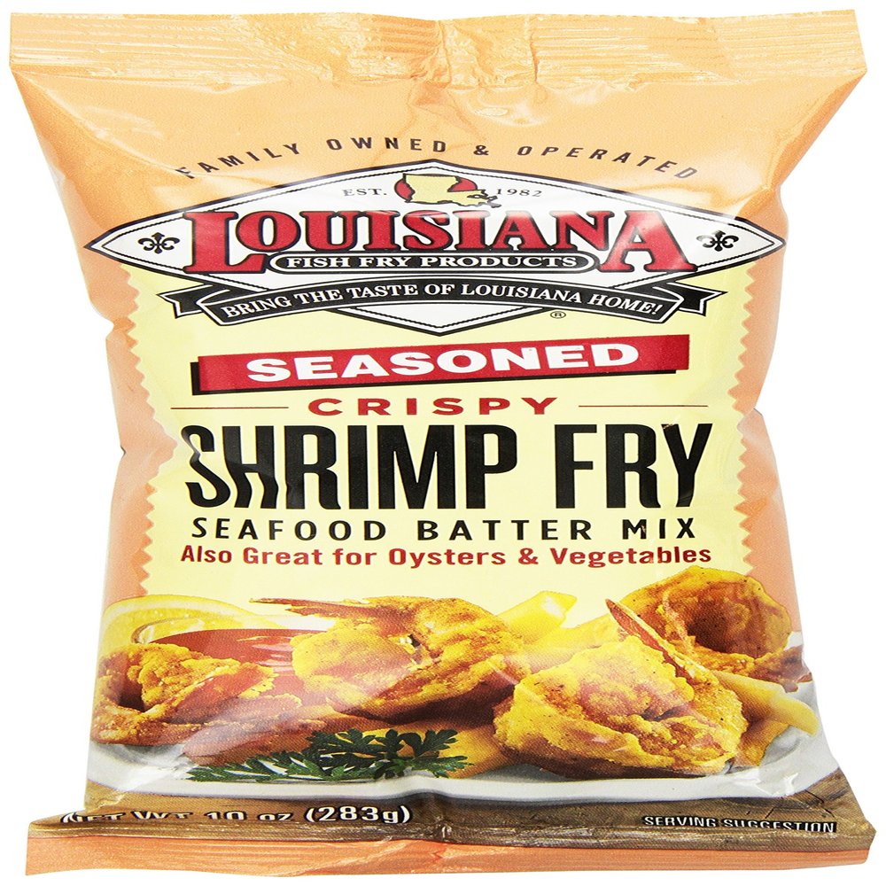 Louisiana Fish Fry Products Shrimp Fry, 10-Ounce Bags (Pack of 12)
