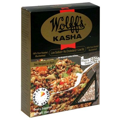 Wolff's Kasha, Roasted Buckwheat Kernels, 13-Ounce Boxes (Pack of 12)