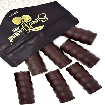 SweetGourmet 1907 Brooklyn Style Dark Chocolate Covered Vanilla Marshmallow Twist | 1 Pound