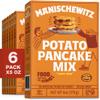 Manischewitz Potato Pancake Mix 6oz (6 Pack) Gluten Free, No MSG, Traditional Style Potato Latke Mix view 1