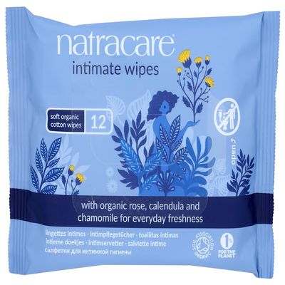 Intimate Wipes, Organic, 12 ct.
