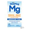 SlowMag Muscle + Heart Magnesium Chloride with Calcium Supplement to Support Muscle Relaxation, Occasional Muscle Cramping & Heart Health, High Absorption, 60 Count view 1