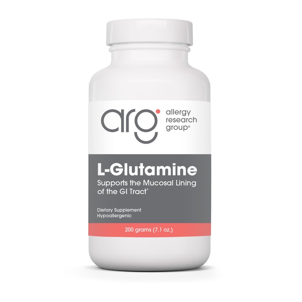 Allergy Research Group L-Glutamine Powder - Gut Health for Men & Women, Free Form Amino Acid, Pure, 4.7g Supplement - 7.1 Ounce
