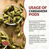 Spicy World Green Cardamom Pods 3.5 Oz - As Seen on Tik Tok - Premium Quality Whole Green Cardamom Pods | Vegan | Large | Aromatic Cardamon view 4