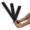 CanDo Twist-Bend-Shake Bar, 24 Inch, Tan Black view 4