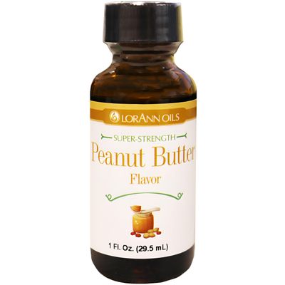 LorAnn Oils Super Strength Flavoring - Used For Candy Making, Flavoring Extracts, Baking, Hard Candy, and Flavor Oils - Bold, Natural Flavors 4X Stronger Than Extracts - Peanut Butter, 1 fl oz