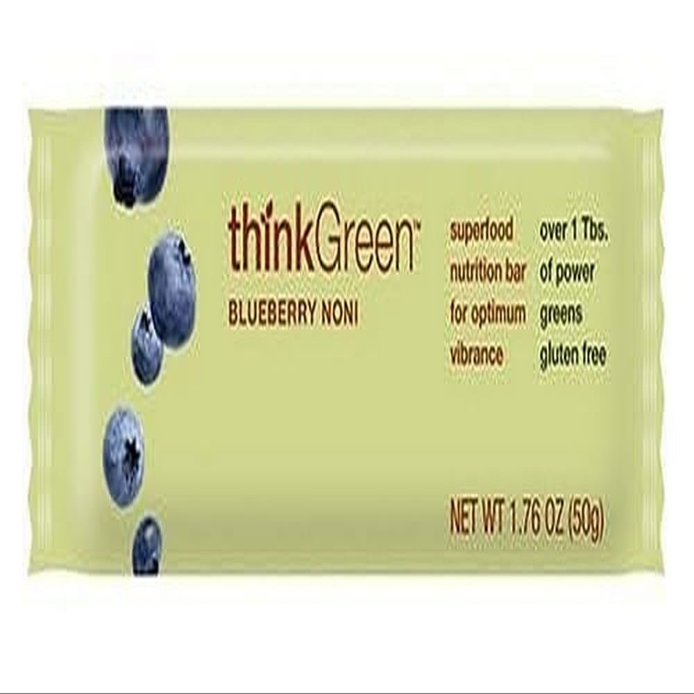 thinkGreen Bars, Blueberry Noni, 1.76-Ounce Bars (Pack of 15)