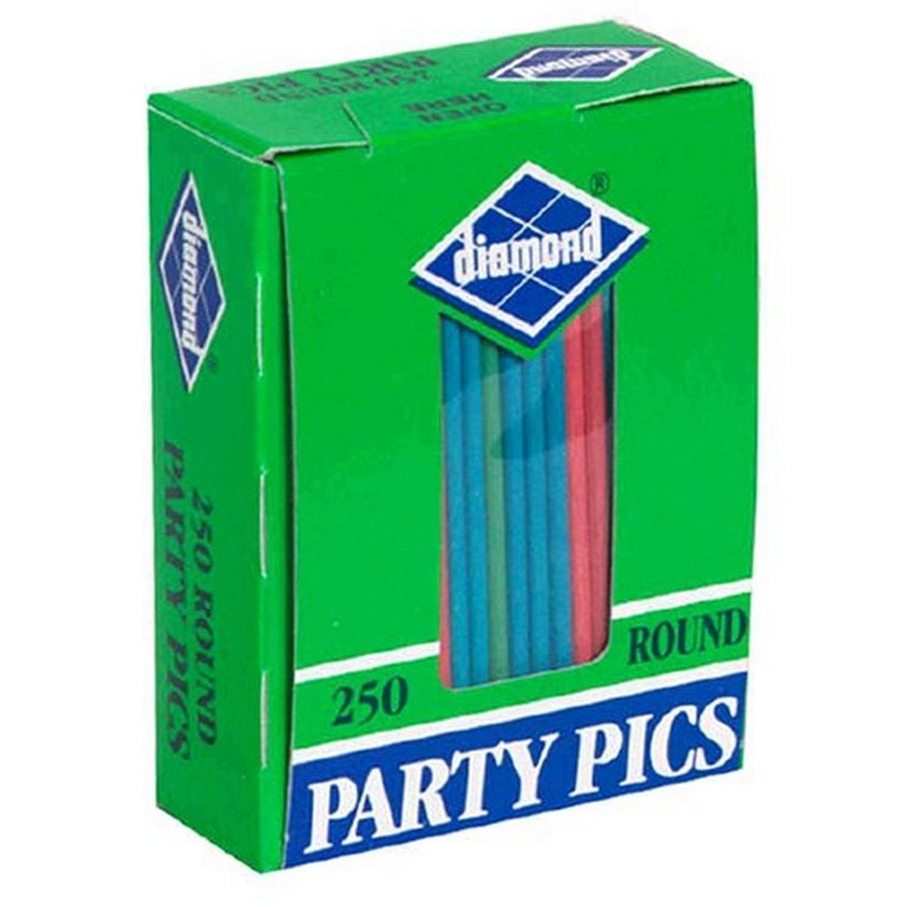 Diamond Round Party Pics, 250-Count Packages (Pack of 24)