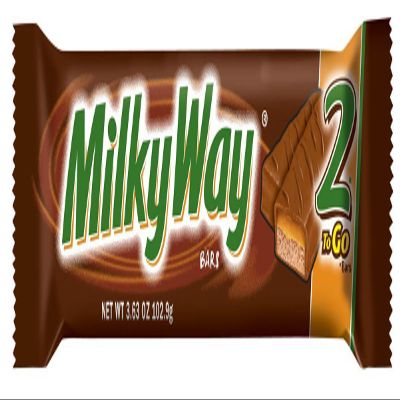 Milky Way Candy "2 to Go" Bars, 24-Count Box