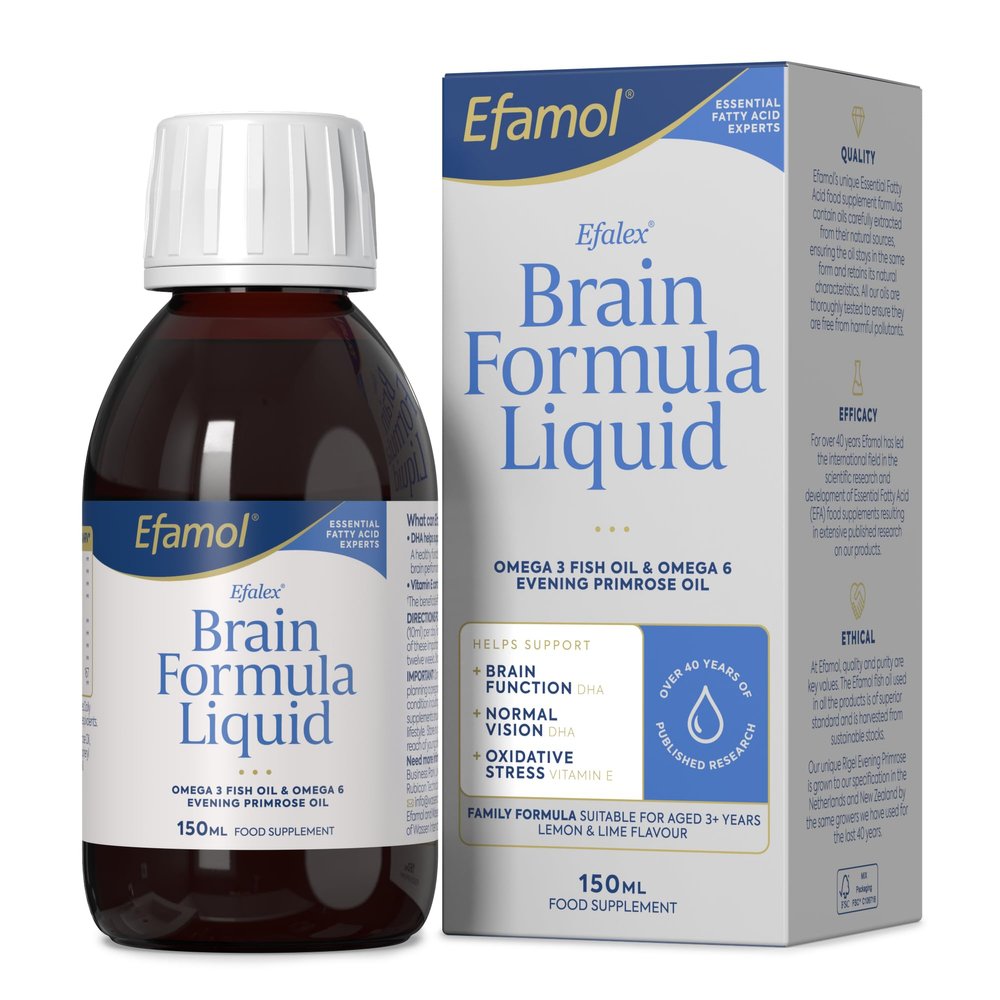 Efalex Omega 3 +6 Food Supplement Lemon & Lime Flavoured Liquid 150mls