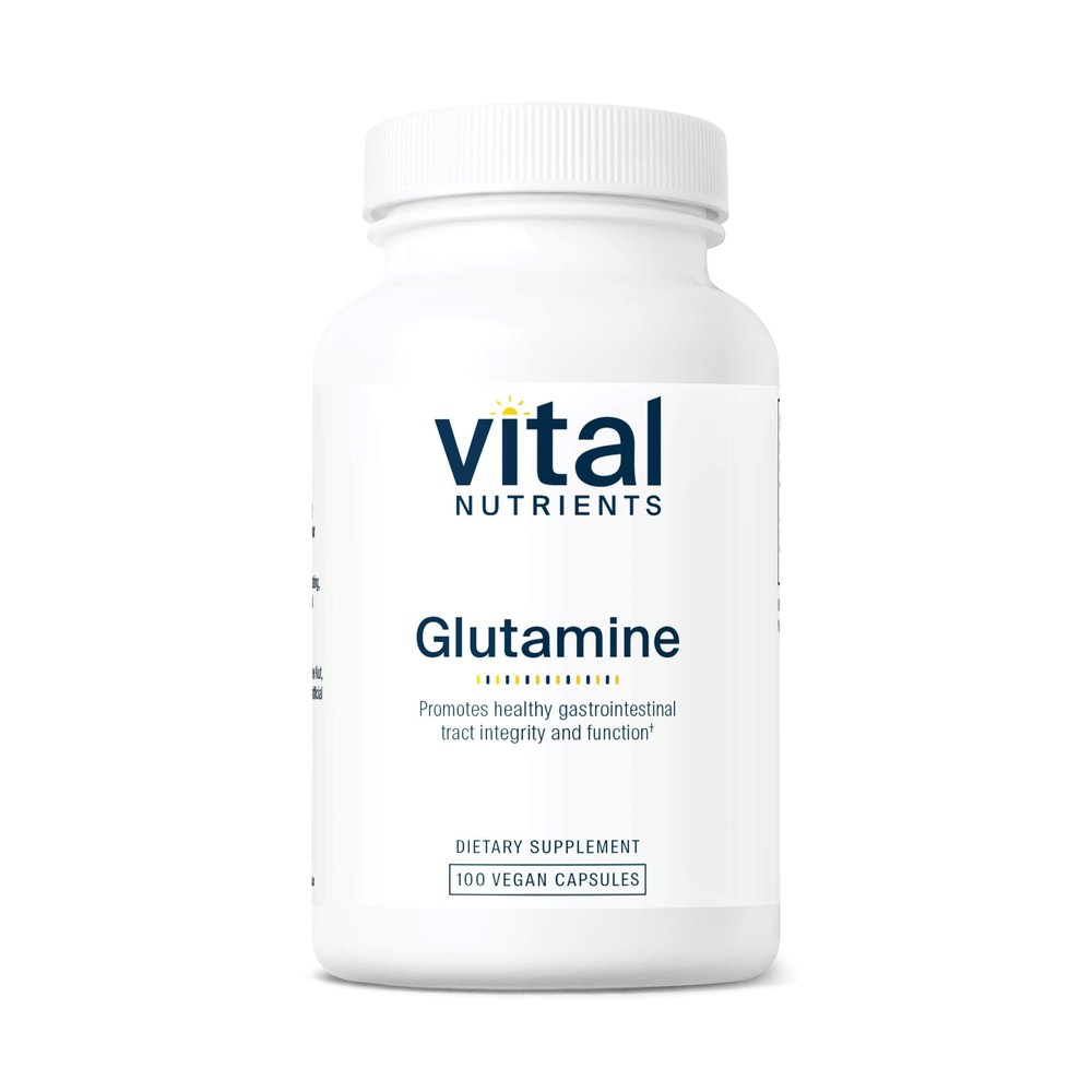 Vital Nutrients Glutamine - 3400mg L-Glutamine - Healthy Gastrointestinal Tract Function - Gluten, Dairy, Soy Free - Non-GMO - 90 Glutamine Capsules