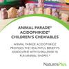 NaturesPlus Animal Parade AcidophiKidz, Berry Flavor - 90 Chewable, Animal-Shaped Tablets - with Probiotics, FOS & Grape Seed - 90 Total Servings view 3