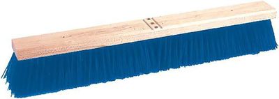24"Contractor Broom Stiff Blue Poly