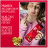 Chocolove Cherry & Almonds Dark Chocolate Bars | 55% Cocoa | Infused with Real Cherries & Crunchy Almonds | Crafted with Premium Chocolate | 3.2 oz Bar (12 Pack) view 3