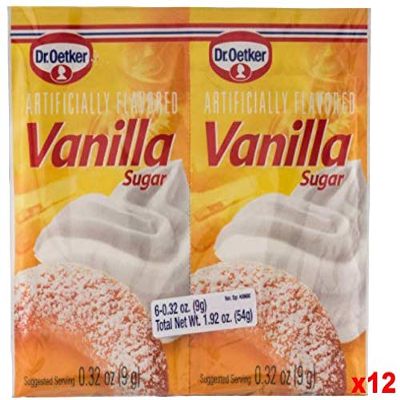 Vanilla Sugar, (Oetker) CASE 12x(6x0.32oz)54g