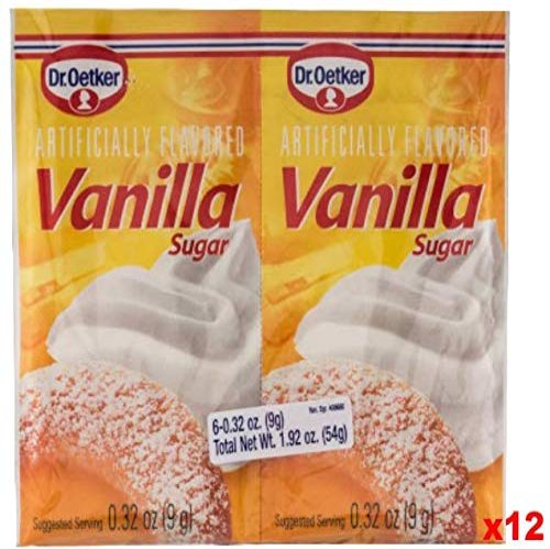 Vanilla Sugar, (Oetker) CASE 12x(6x0.32oz)54g