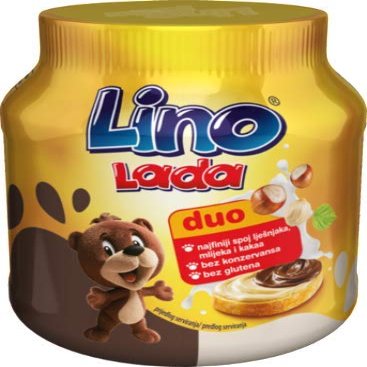 Lino Lada White and Cocoa Hazelnut Spread, Duo, 12oz (350g)