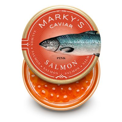 MARKY'S American Pink Salmon Roe Caviar Wild Caught 1 oz / 28 g - GUARANTEED OVERNIGHT
