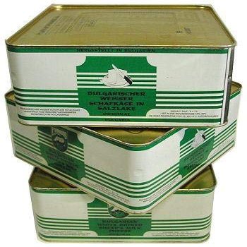 Bulgarian Feta Cheese, 8.8lb (4kg) (1/3 can)
