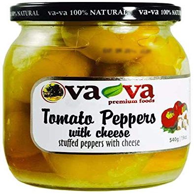 Tomato Peppers Stuffed with Cheese, Vava, 16.9oz (480g)