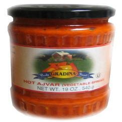 Ajvar Hot Vegetable Spread (gradina) 19.3oz