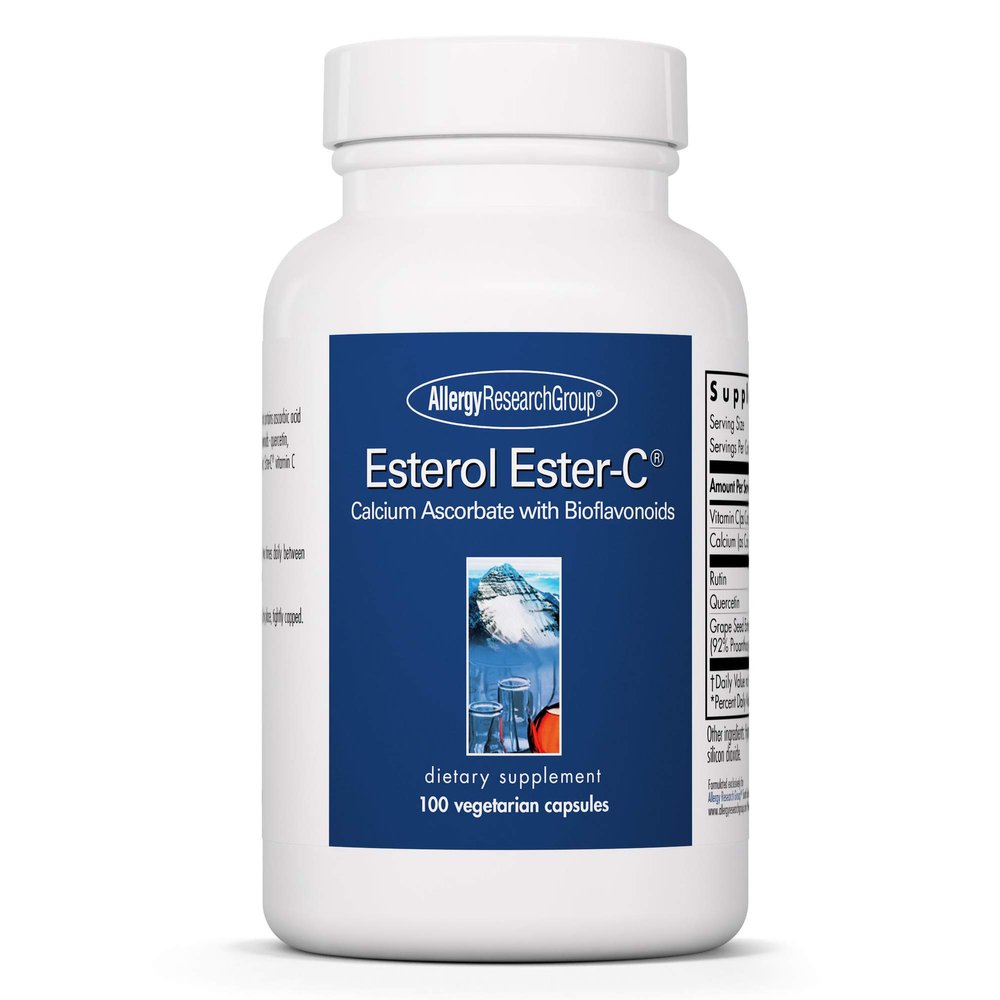 Allergy Research Group Esterol Ester C - Delivers 1.35 g Vitamin C - Buffered Vitamin C with Bioflavonoids & Quercetin - Immune & Antioxidant Support - 100 Servings - 100 Capsules