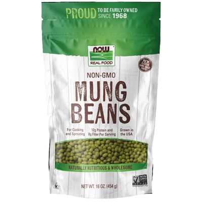 NOW Foods, Mung Beans, For Cooking and Sprouting, 1 lb