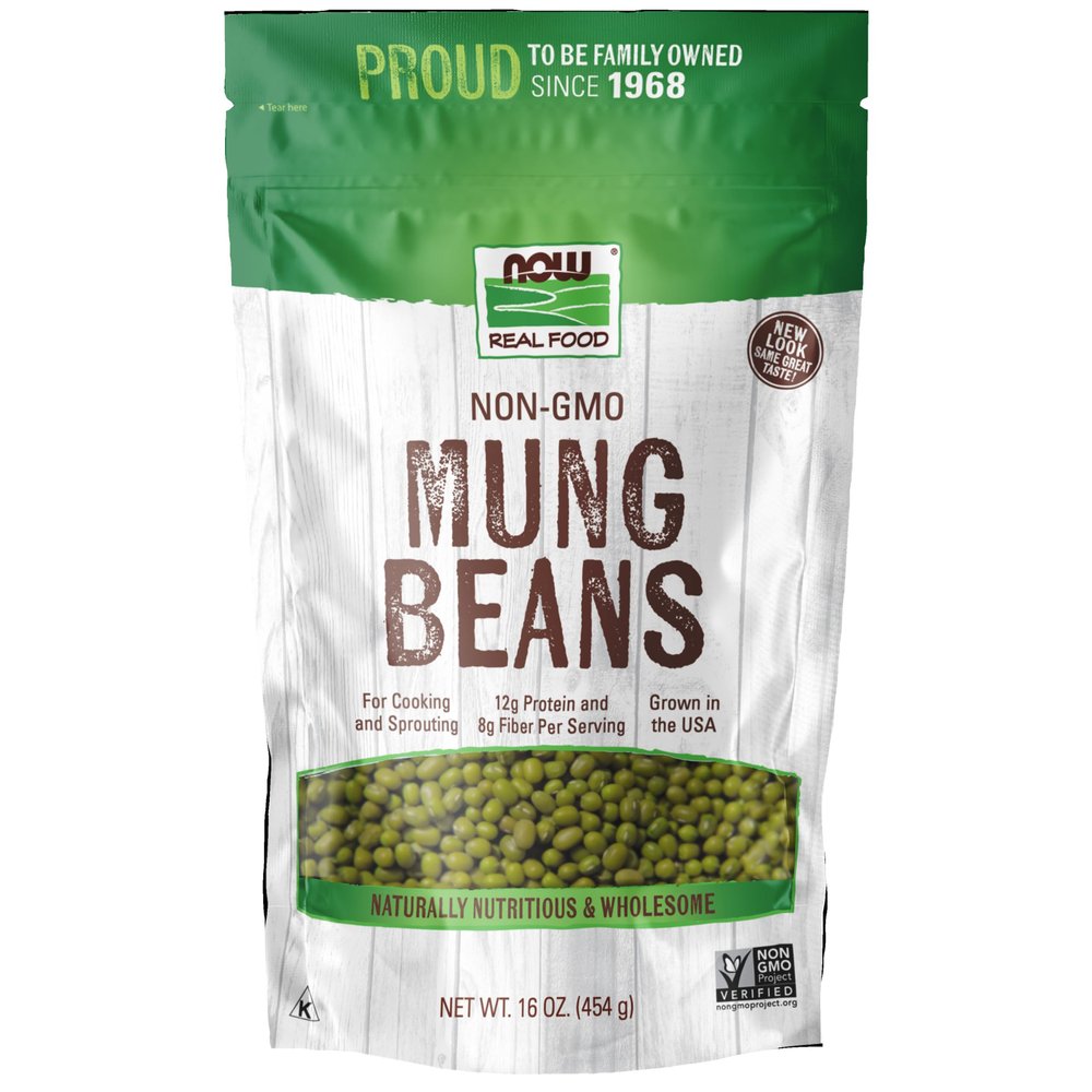 NOW Foods, Mung Beans, For Cooking and Sprouting, 1 lb