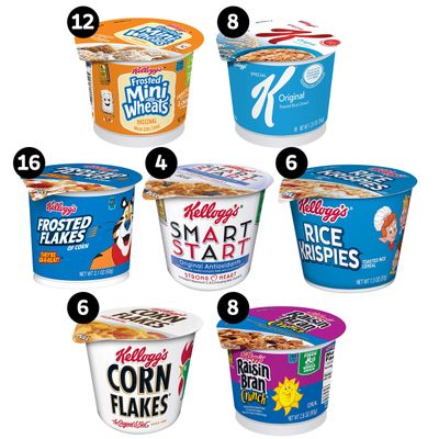 Kellogg's Total Assortments, Breakfast Cereal, Original, 1.95oz (60 Count)