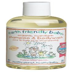 Earth Friendly Baby Organic Shampoo/Bodywash, Mandarin, 8.5 - Ounce Bottle (Pack of 3)