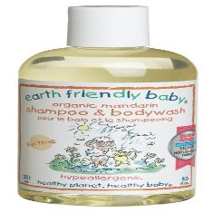 Earth Friendly Baby Organic Shampoo/Bodywash, Mandarin, 8.5 - Ounce Bottle (Pack of 3)
