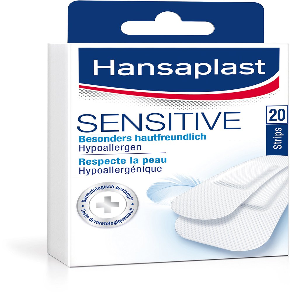 Hansaplast Sensitiv 10Str./2Gr. by Diverse