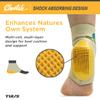 Tulis Cheetah Heel Cup with Compression Sleeve for Severs Disease and Heel Pain for Gymnasts and Dancers, Medium view 3