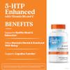 Doctors Best 5-HTP Enhanced with Vitamins B6 & C, Supports Mental & Emotional Well-Being, Non-GMO, Gluten Free, Soy Free, Vegan 120 Veggie Caps view 2