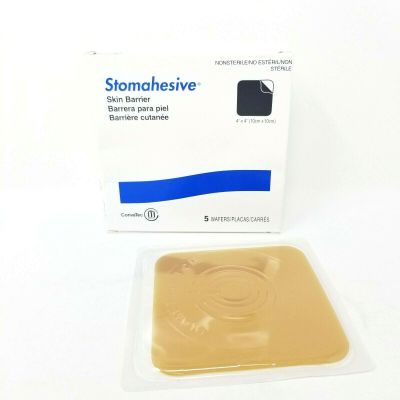 ConvaTec Stomahesive Skin Barrier 4" X 4" wafers - 5/Box