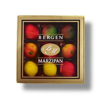 Assorted Marzipan Fruit - 9 Pieces (4 oz)
