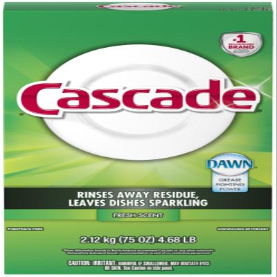Cascade 34036 Dishwasher Detergent Powder, 75 Oz