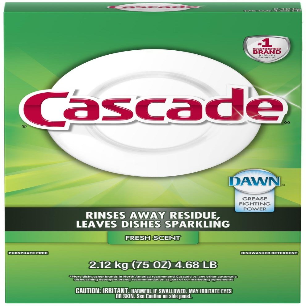 Cascade 34036 Dishwasher Detergent Powder, 75 Oz