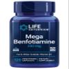 Life Extension Mega Benfotiamine, 250 mg, a fat-soluble form of thiamine, healthy metabolism, ultra-bioavailable vitamin B1, high potency, gluten-free, non-GMO, vegetarian, 120 capsules view 1