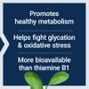Life Extension Mega Benfotiamine, 250 mg, a fat-soluble form of thiamine, healthy metabolism, ultra-bioavailable vitamin B1, high potency, gluten-free, non-GMO, vegetarian, 120 capsules view 4