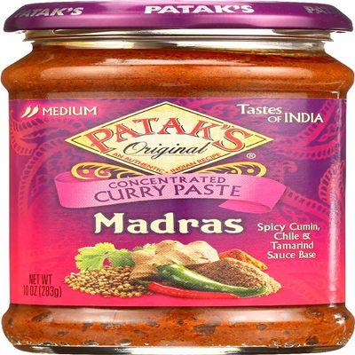 Patak Madras Curry Paste, 10-Ounce Bottle (Pack of 4)